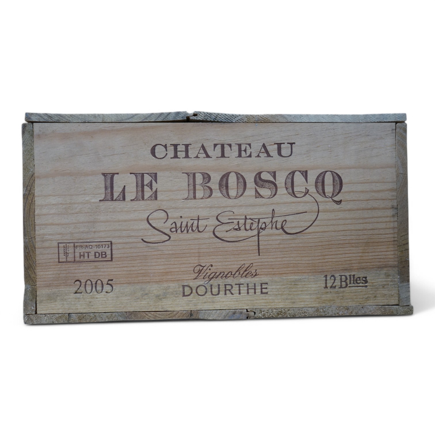 Twelve bottles of Chateau Le Boscq Saint Estephe 2005 (O.W.C) Condition - unopened, from a local private cellar